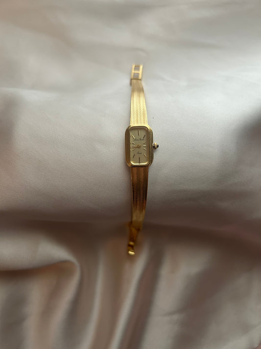 Gold Lucien Piccard watch