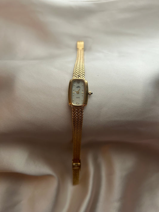 Dainty gold jules jurgensen watch